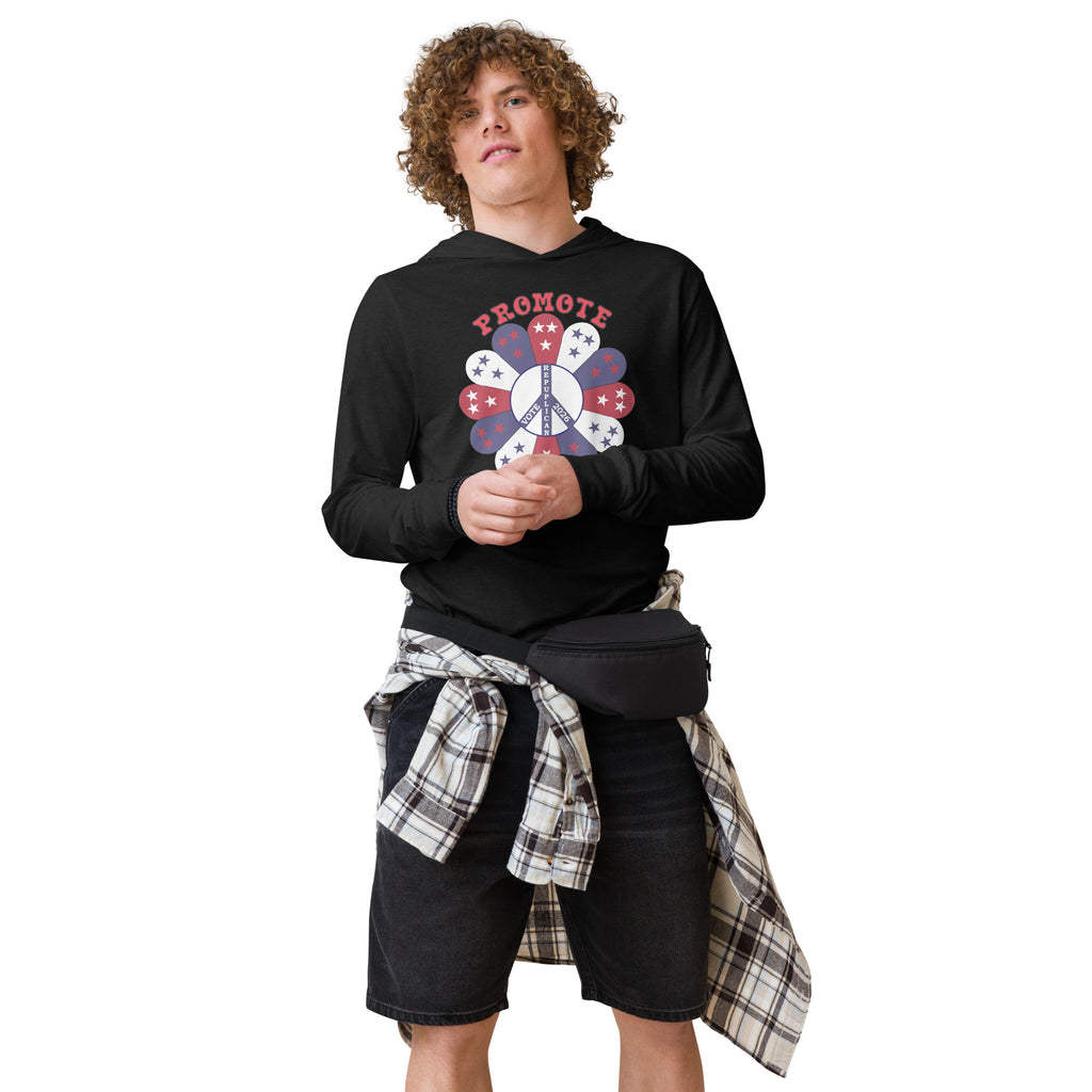 Hooded Long Sleeve Promote Tee