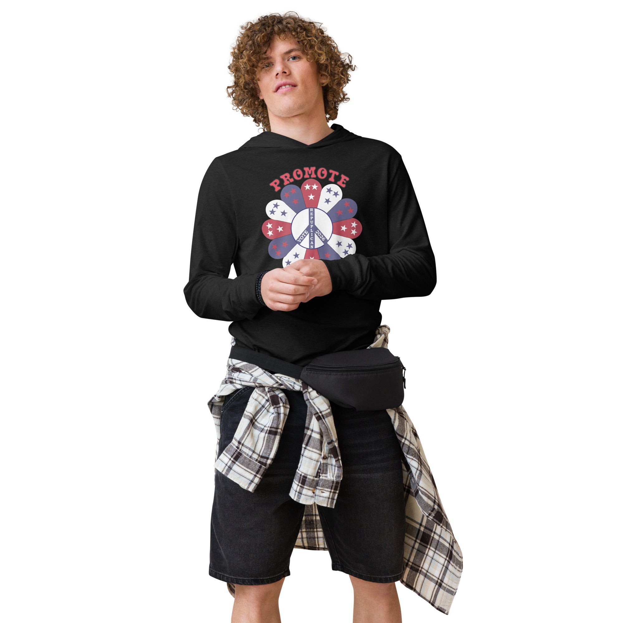 Hooded Long Sleeve Promote Tee