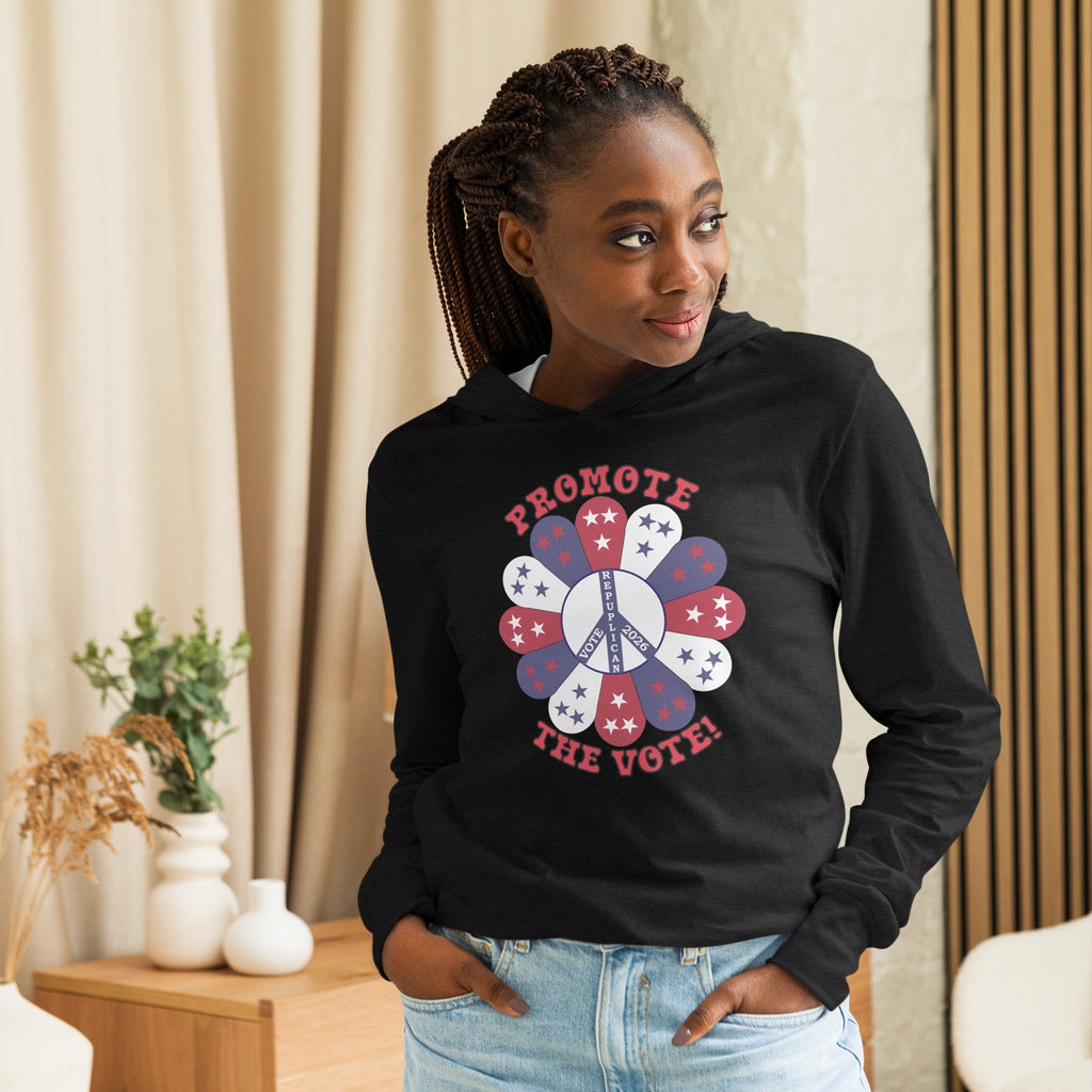 Hooded Long Sleeve Promote Tee