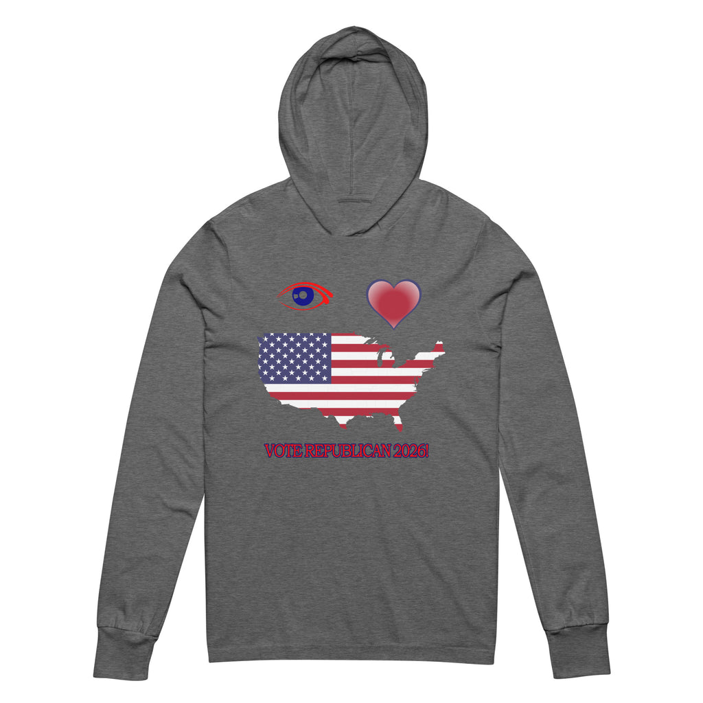 Hooded Long Sleeve I Love America Tee