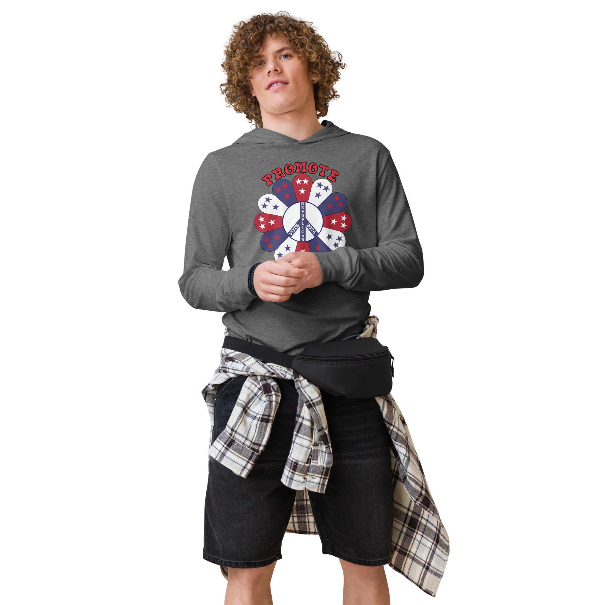 Hooded Long Sleeve Promote Tee
