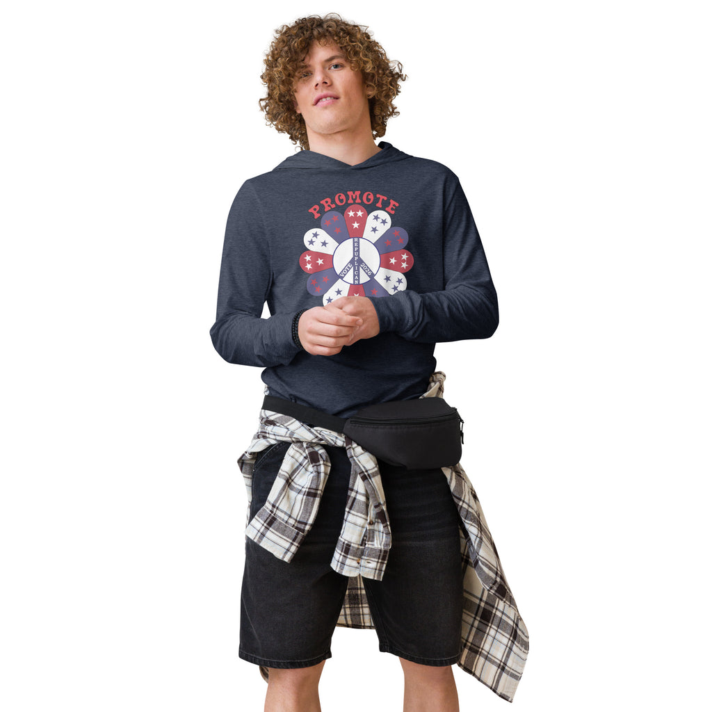 Hooded Long Sleeve Promote Tee