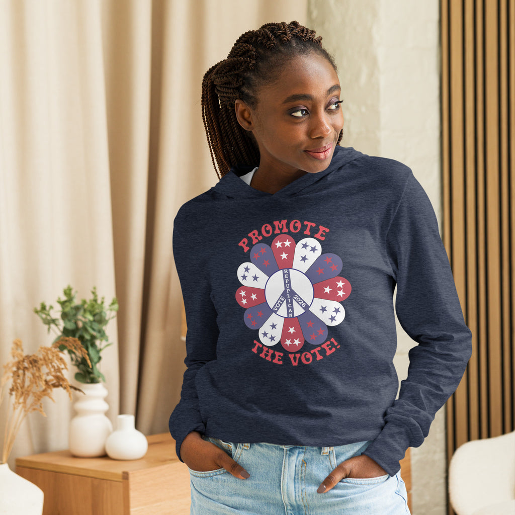Hooded Long Sleeve Promote Tee