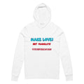 Hooded Long Sleeve Make Love Tee