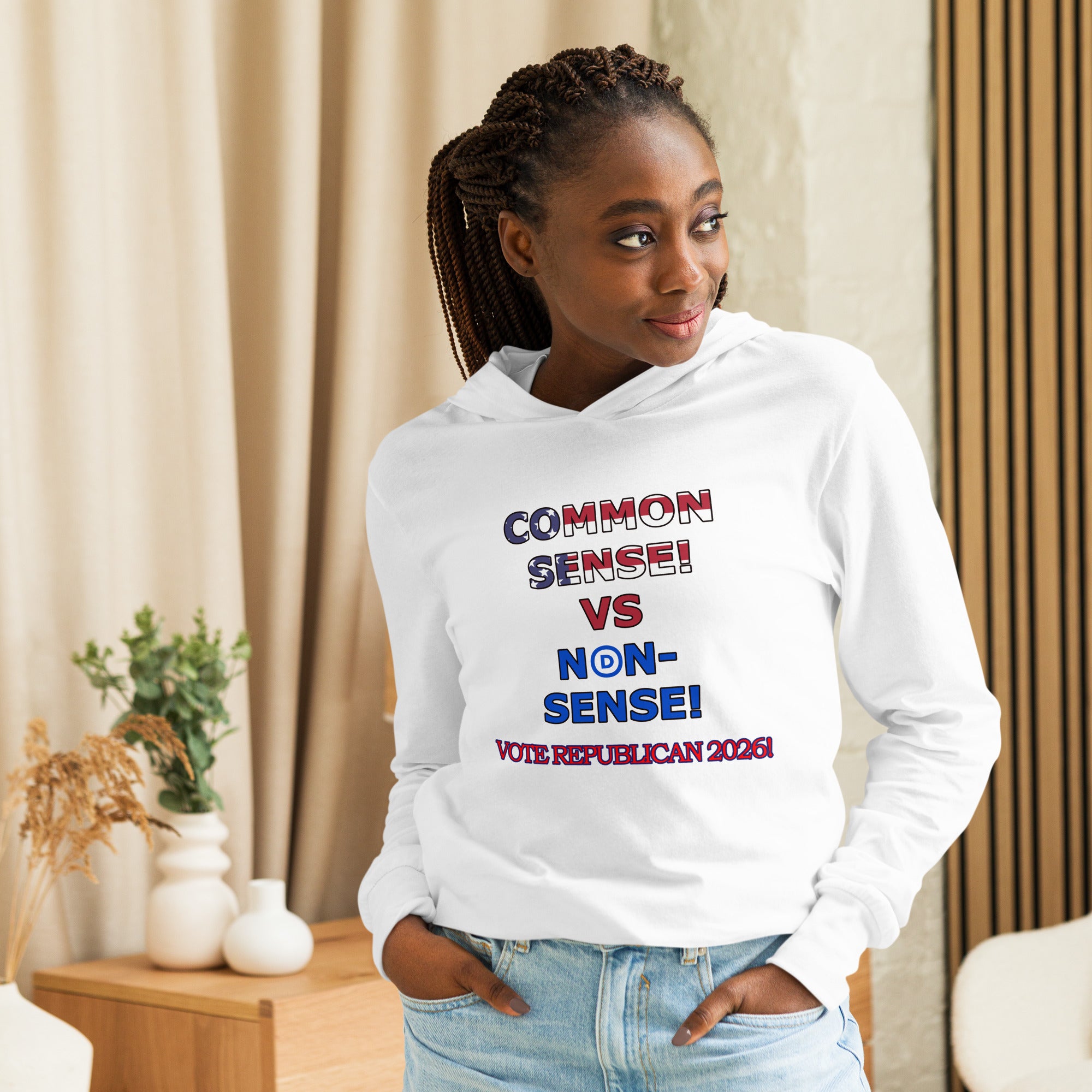 Hooded Long Sleeve Common Sense Tee