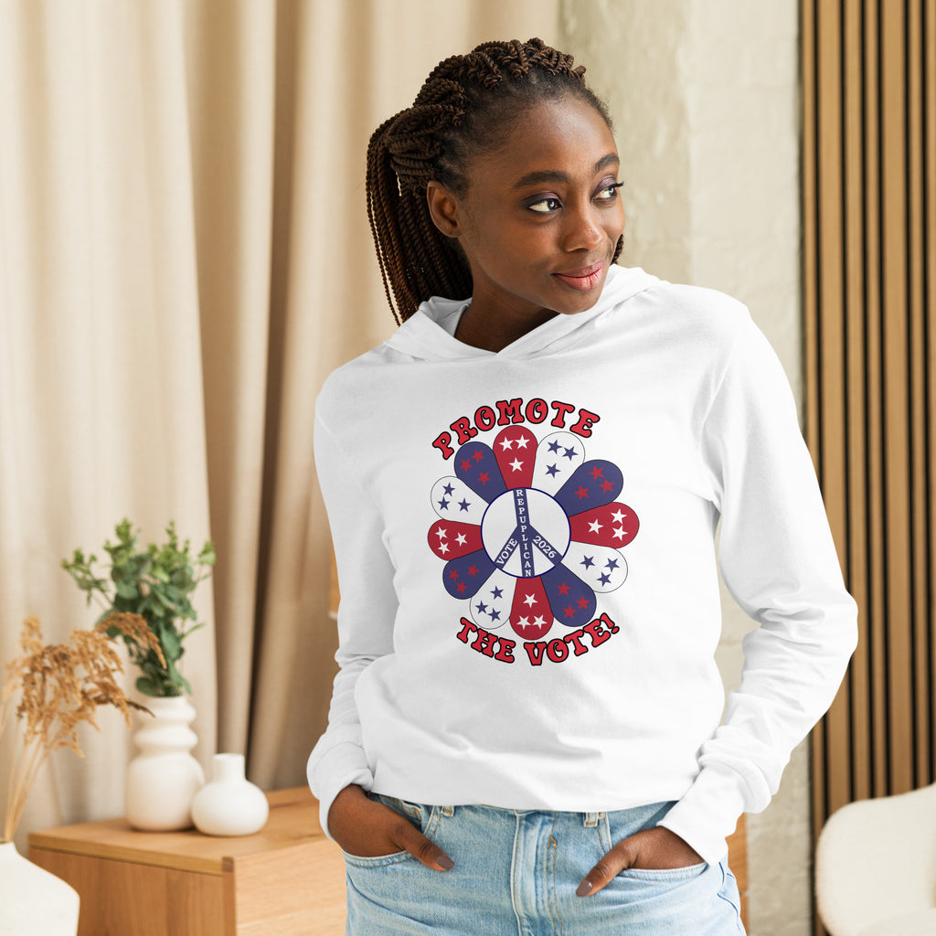 Hooded Long Sleeve Promote Tee