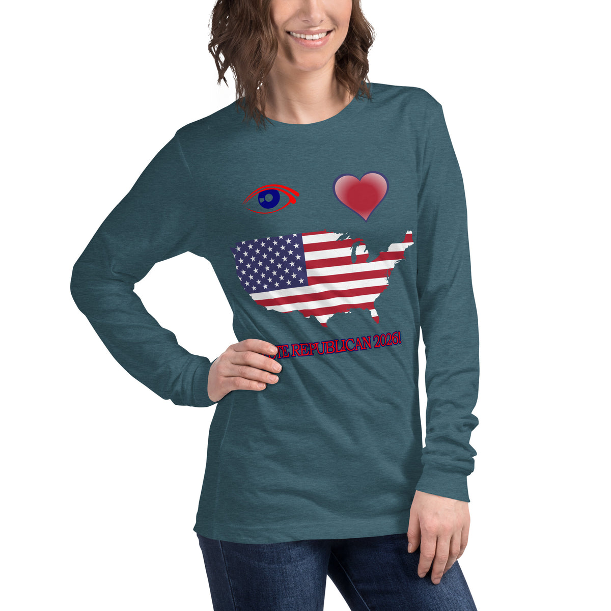 I Love America Long Sleeve Tee
