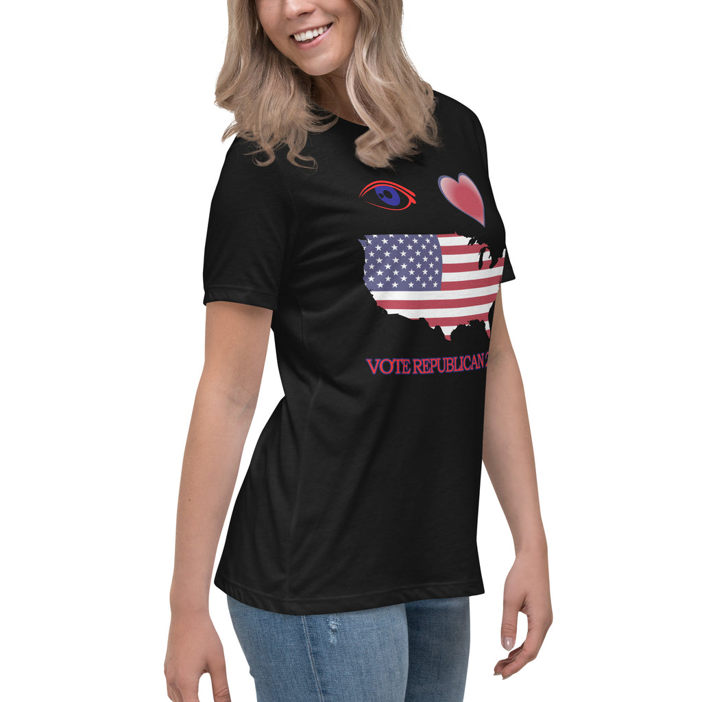 Women's Relaxed I Love America Tee