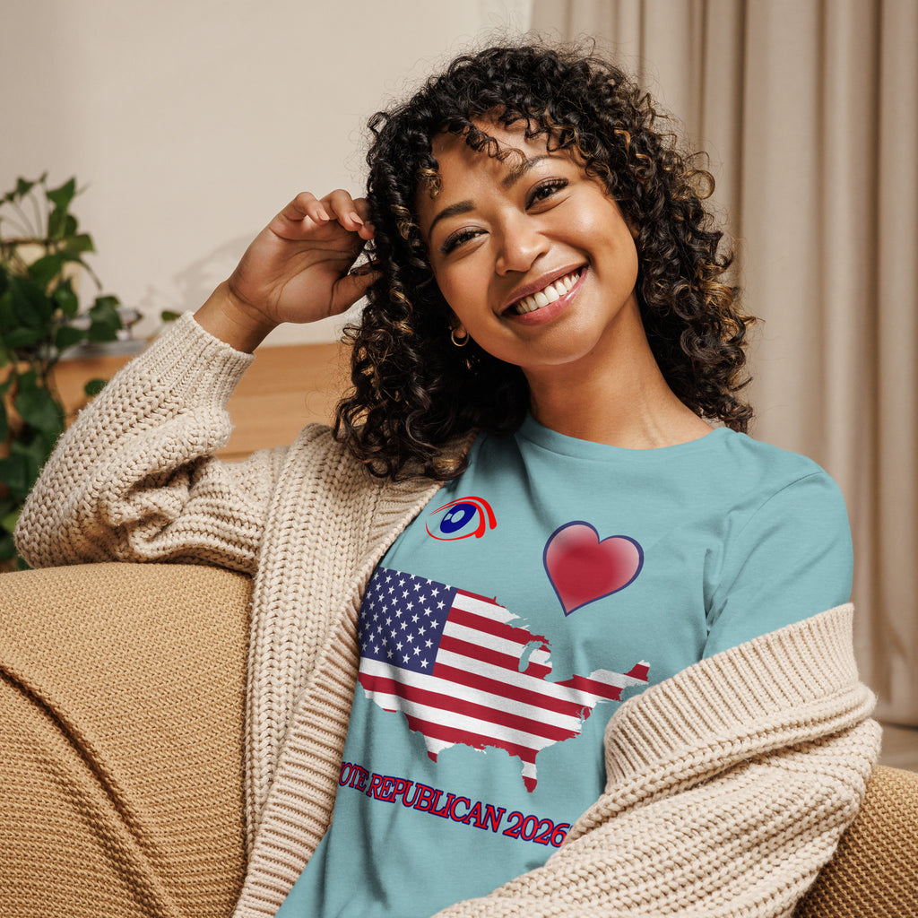 Women's Relaxed I Love America Tee