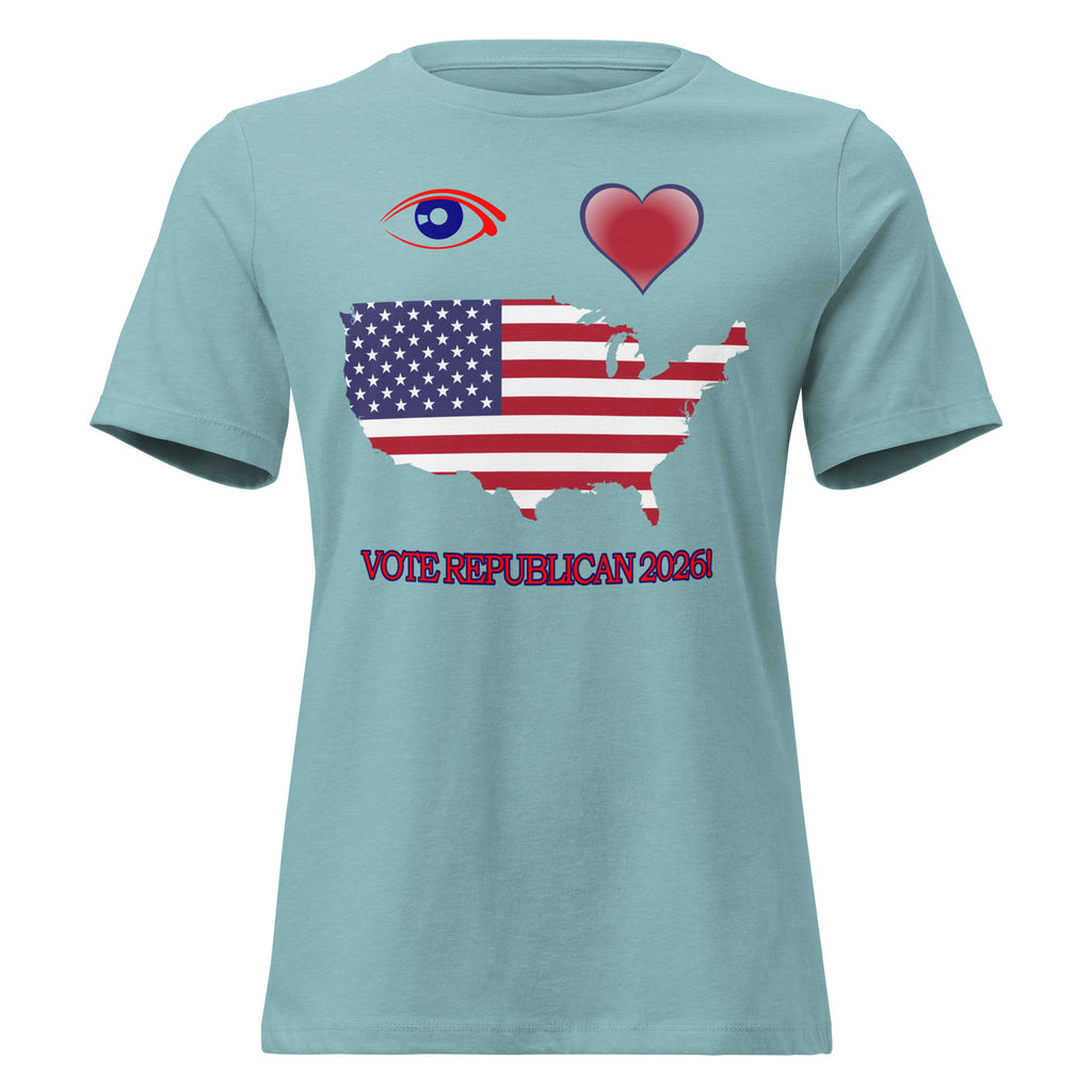 Women's Relaxed I Love America Tee