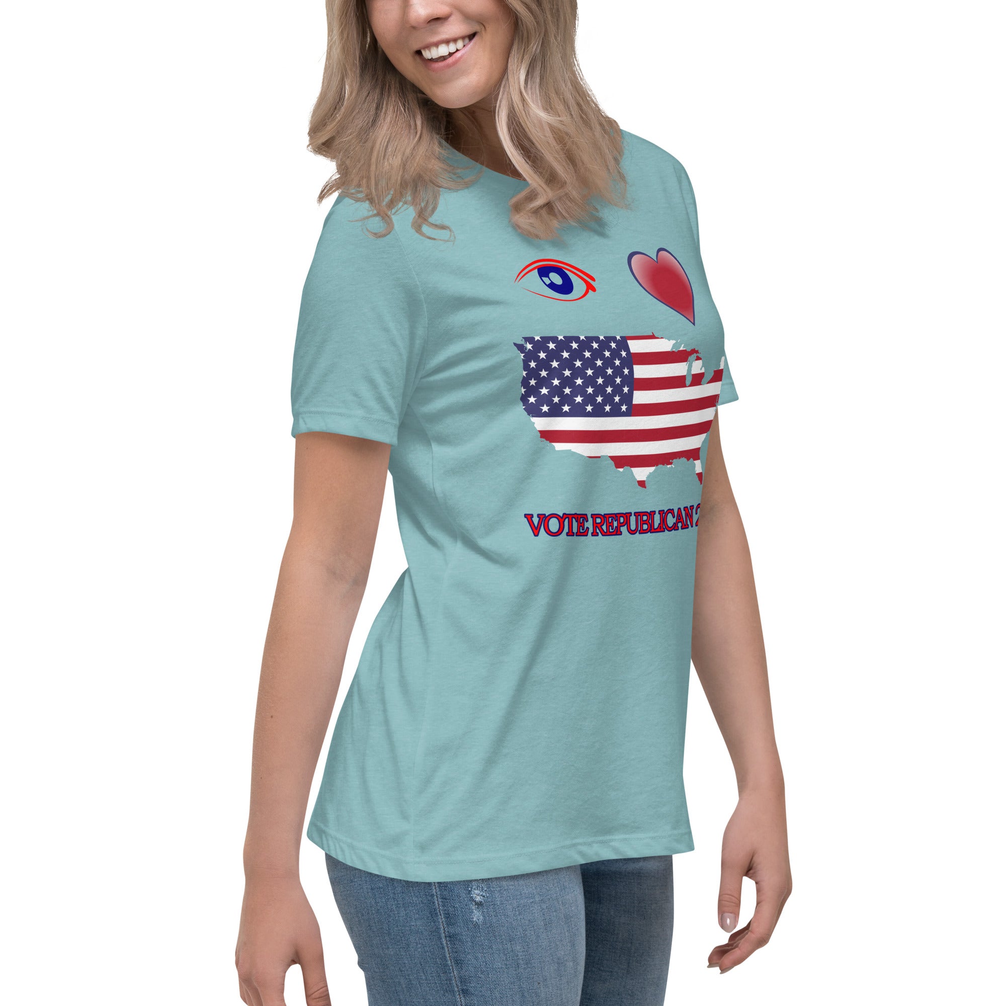 Women's Relaxed I Love America Tee