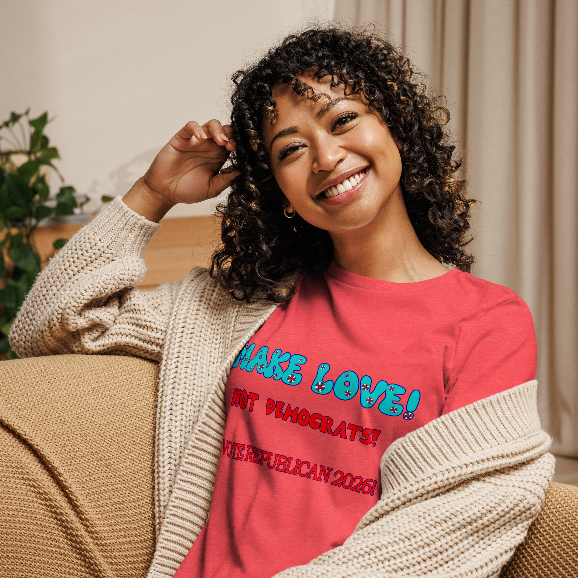 Women's Relaxed Make Love Tee