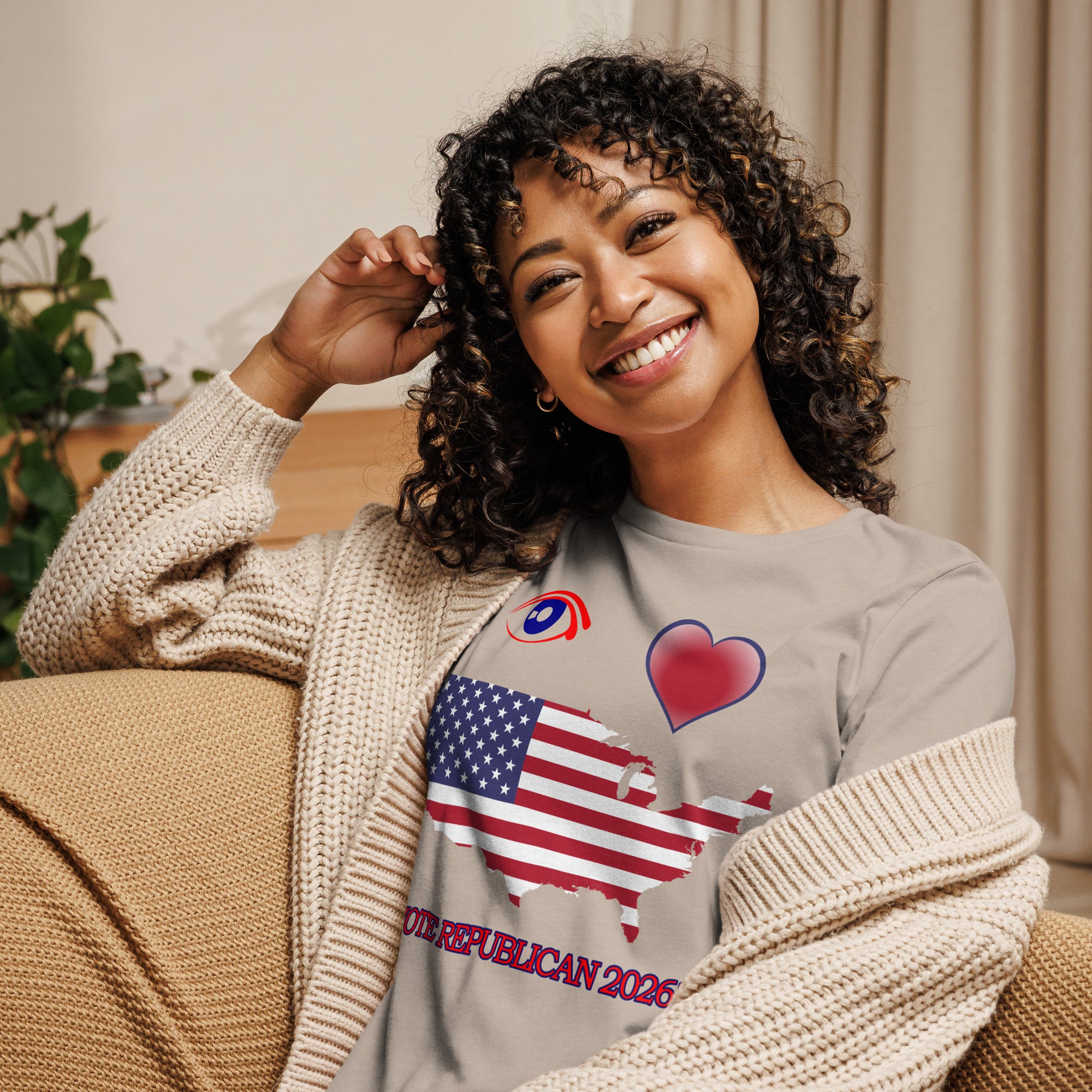 Women's Relaxed I Love America Tee