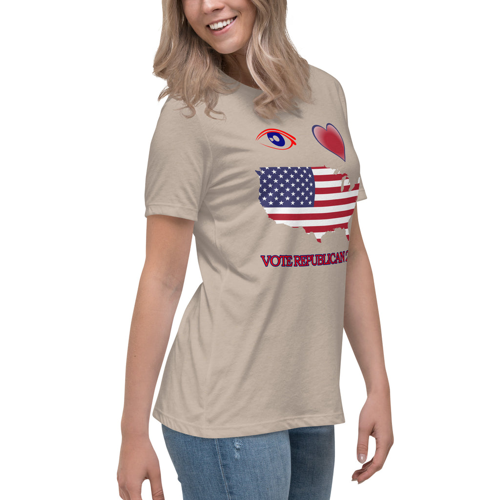 Women's Relaxed I Love America Tee