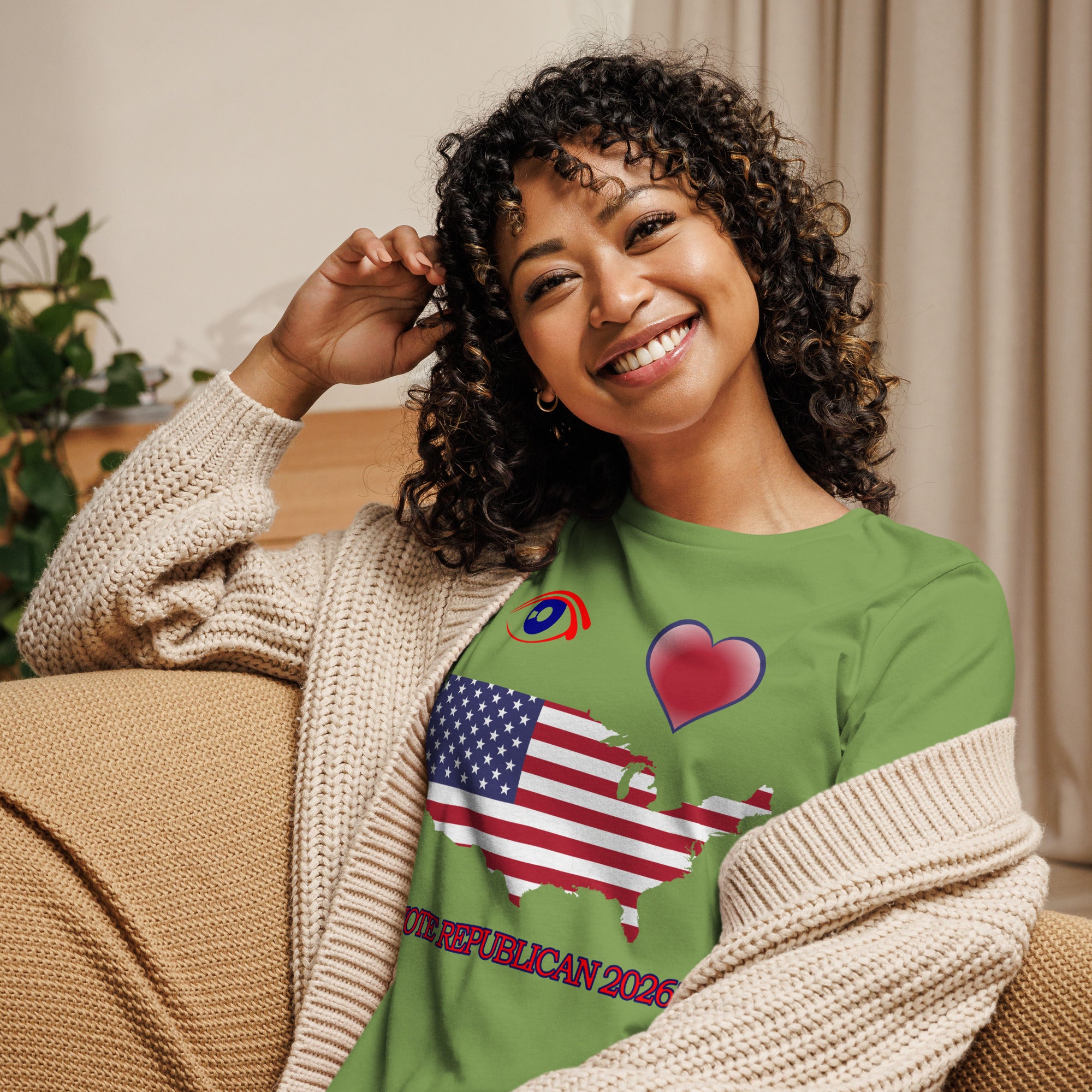 Women's Relaxed I Love America Tee