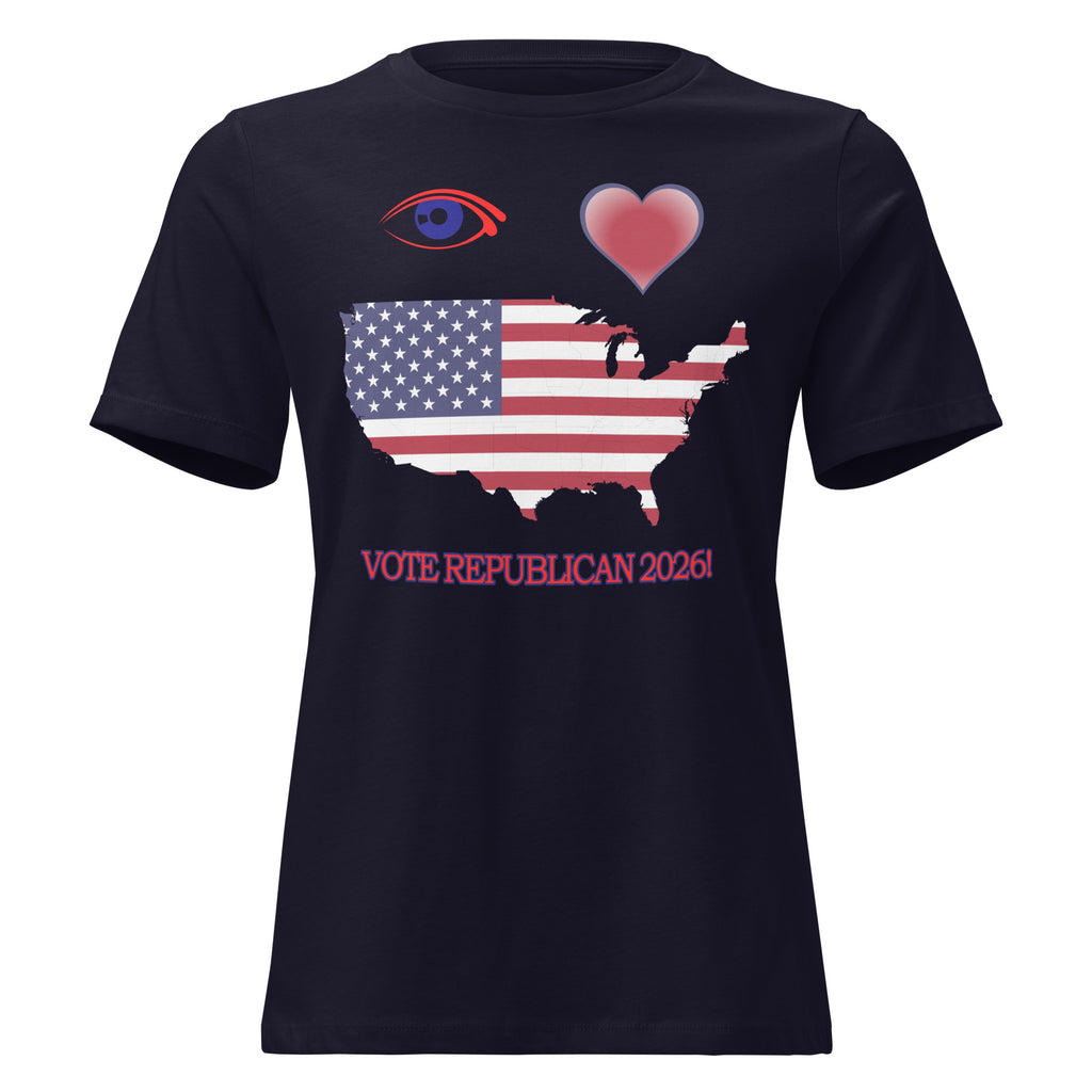 Women's Relaxed I Love America Tee