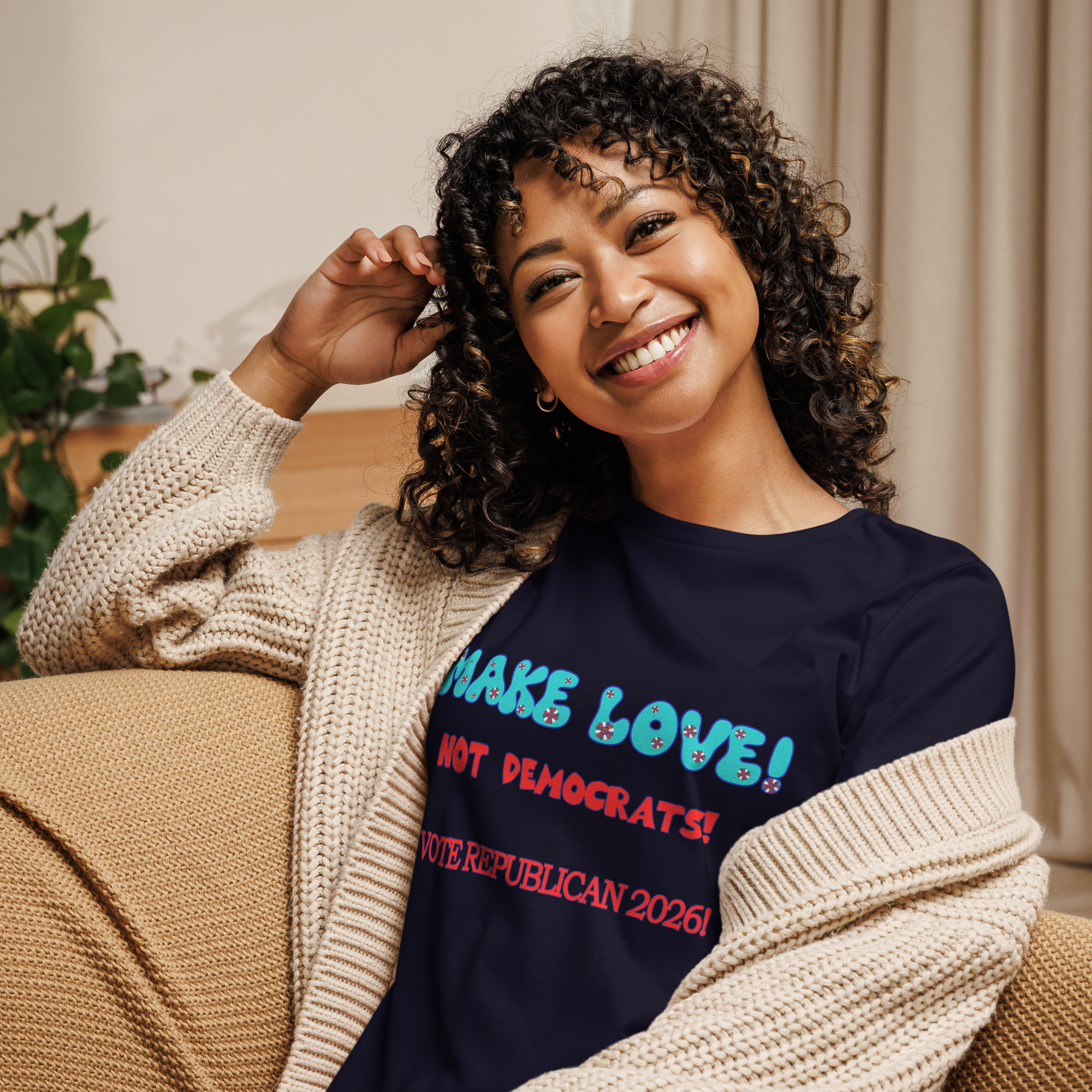 Women's Relaxed Make Love Tee