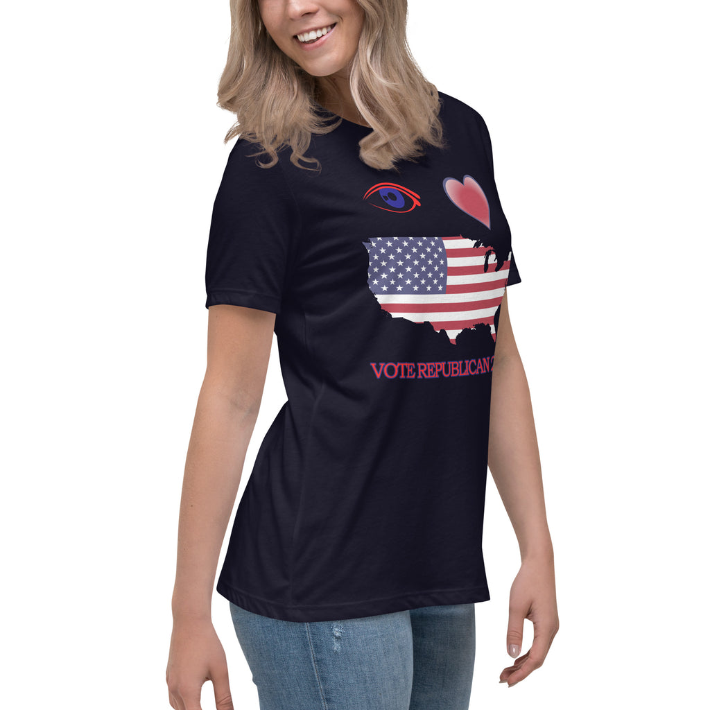 Women's Relaxed I Love America Tee