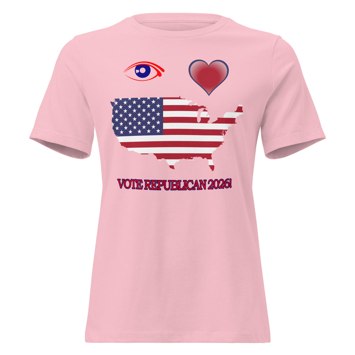 Women's Relaxed I Love America Tee