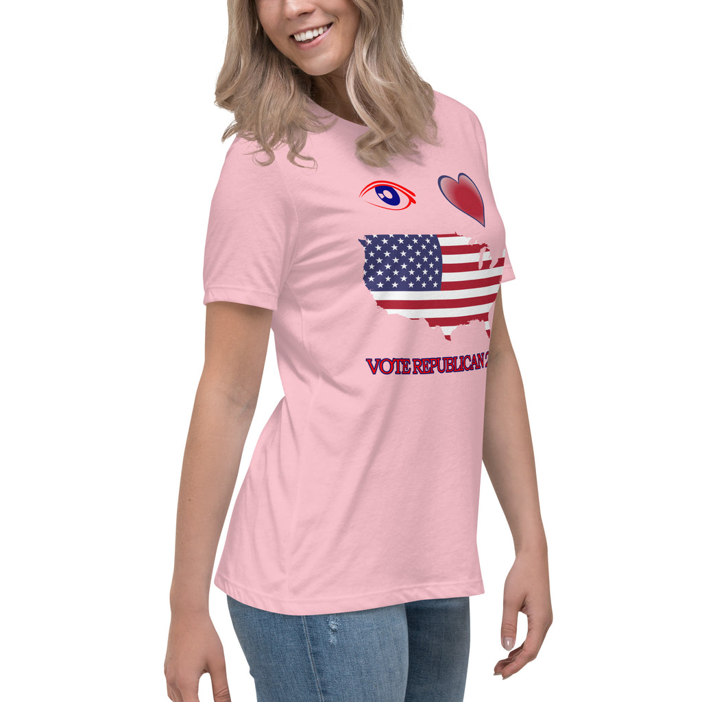 Women's Relaxed I Love America Tee