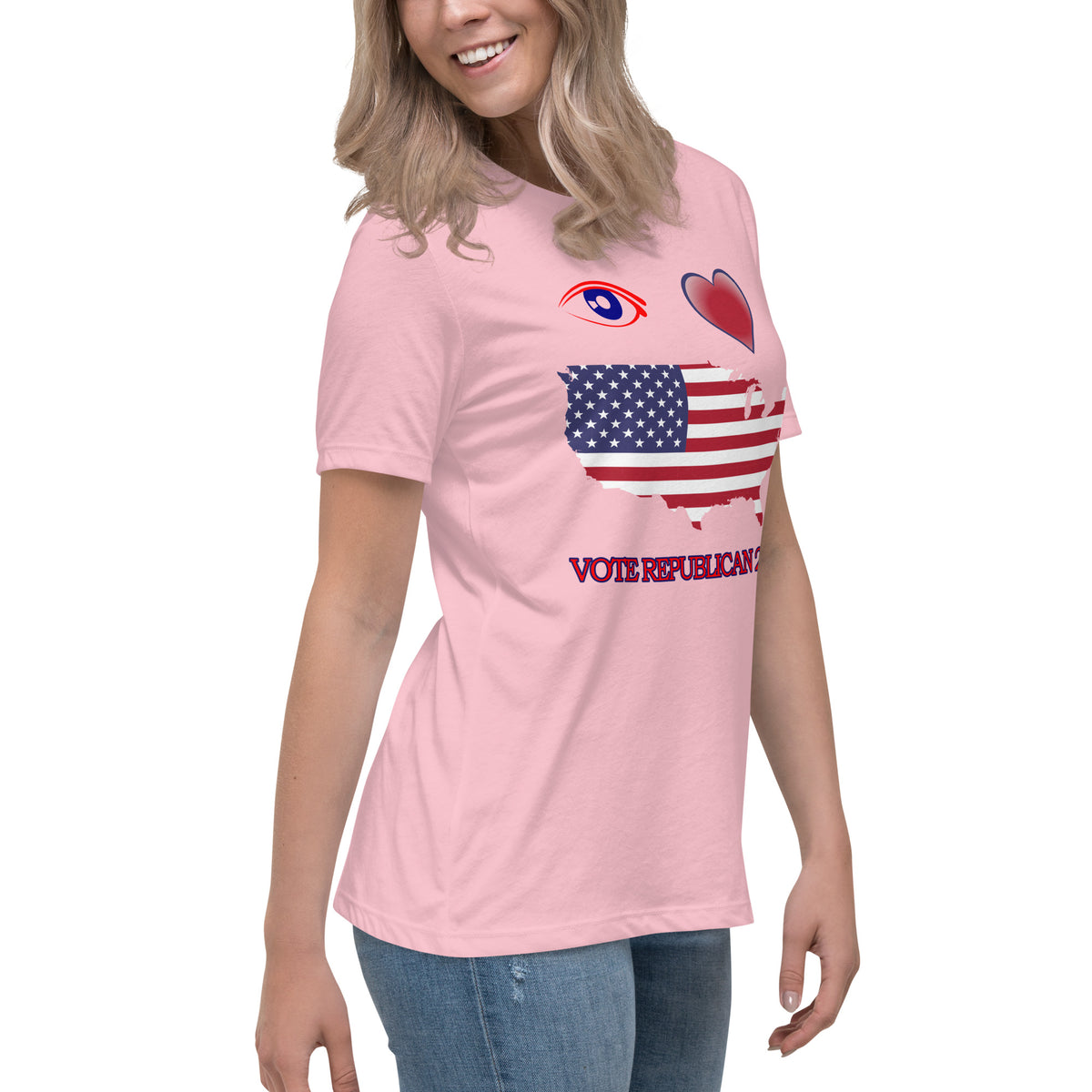 Women's Relaxed I Love America Tee