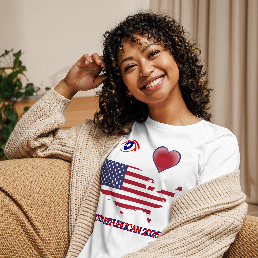 Women's Relaxed I Love America Tee